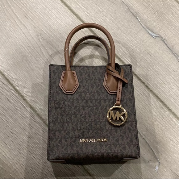 Michael Kors Mercer Women's Crossbody, Extra Small - Brown MK (35T1GM9C0I) - Picture 1 of 5